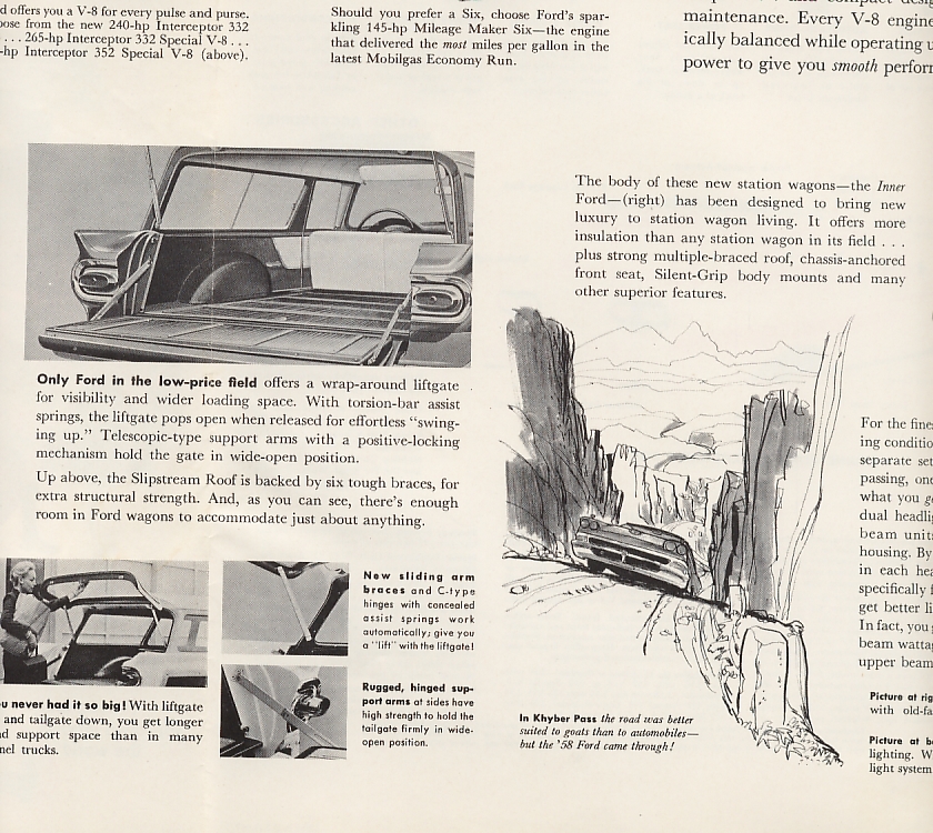 1958 Ford Wagons Foldout Page 8